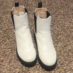 Stylish White Ankle Boots